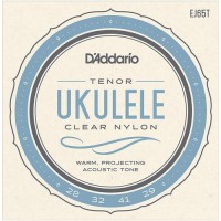 Струни для укулеле D'Addario EJ65T Clear Nylon Tenor Ukulele Strings 28/29 Струни для укулеле D'Addario EJ65T Clear Nylon Tenor Ukulele Strings 28/29