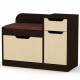 Тумба для взуття Компаніт ТО 12 Венге комбі (90х38х66 см)