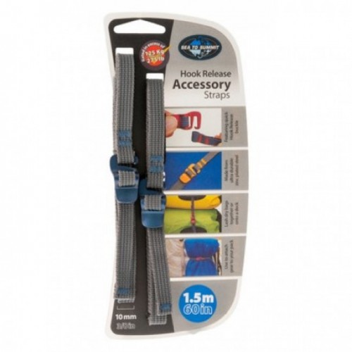 Ремінь для стягувань Sea To Summit Accessory Strap With Hook Buckle 10 мм 1,5 м (1033-STS ATDASH101.5) Ремінь для стягувань Sea To Summit Accessory Strap With Hook Buckle 10 мм 1,5 м (1033-STS ATDASH101.5)