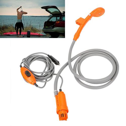 Душ портативний автомобільний душ iCamp 12 В від прикурювача Помаранчево-сірий (Н051110)