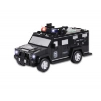 Сейф машинка Creative toys з кодовим замком та відбитком 30х15х14 см Чорний Hummer