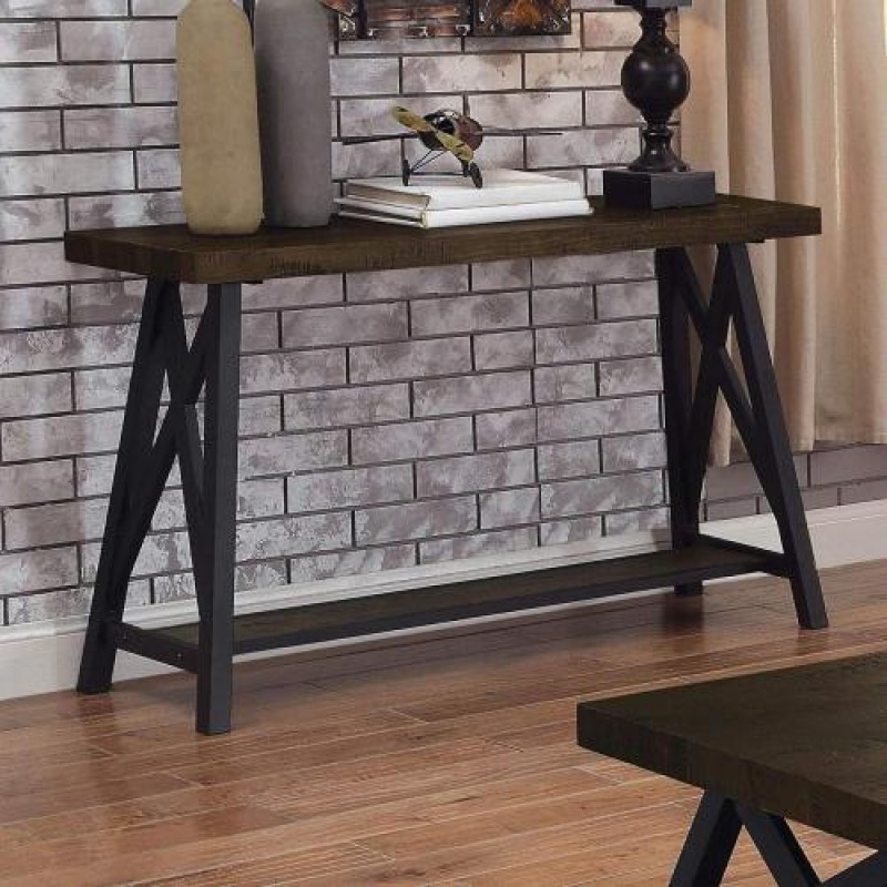 Консоль для дому в стилі Loft NS-386 740x900x300 мм Черный