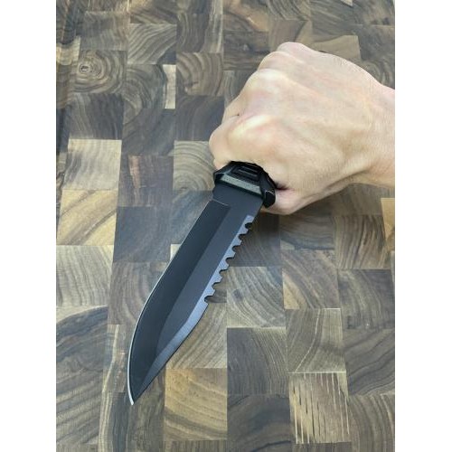 Ніж тактичний Gorillas BBQ 2-702С сталь 65Х13 KN141 Чорний (5302) Ніж тактичний Gorillas BBQ 2-702С сталь 65Х13 KN141 Чорний (5302)
