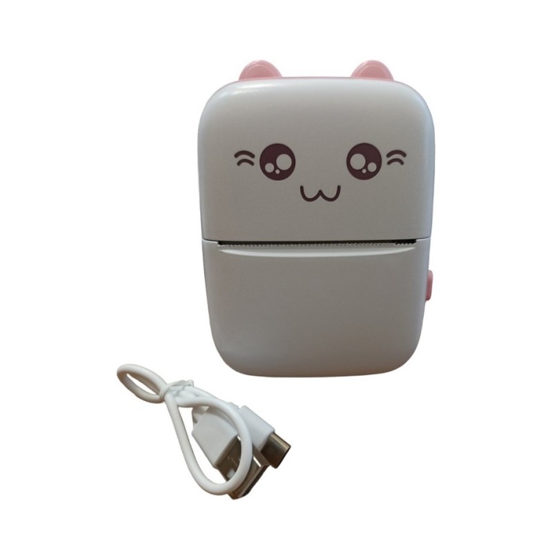 Термопринтер дитячий портативний з термодруком Jetix Portable Mini Printer MX06 Рожевий