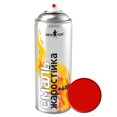 Емаль жаростійка New Ton Аерозоль матова 400 мл Червоний