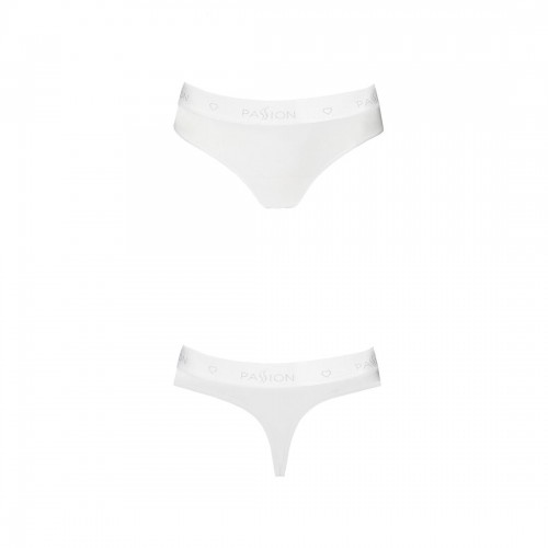 Трусики-бразиліана з бавовни Passion PS005 PANTIES white, size S в інтернет супермаркеті PbayMarket!