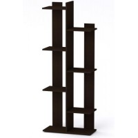 Стелаж-полиця Компанит П 29 61,7х27,6х160,7 см Венге темний Стелаж-полиця Компанит П 29 61,7х27,6х160,7 см Венге темний