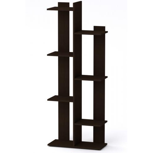 Стелаж-полиця Компанит П 29 61,7х27,6х160,7 см Венге темний Стелаж-полиця Компанит П 29 61,7х27,6х160,7 см Венге темний