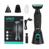 Електробритва чоловіча акумуляторна VGR V-601 IPX4 500mAh 5W Black