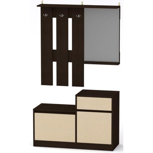 Передпокій Влада Компанит Венге темний + венге світлий (110х38х168, 3 см) Передпокій Влада Компанит Венге темний + венге світлий (110х38х168, 3 см)