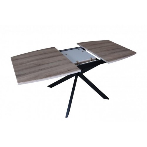 Стіл Max's furniture Брайтон 85х140/180х75 см Ясінь + Чорний Стіл Max's furniture Брайтон 85х140/180х75 см Ясінь + Чорний