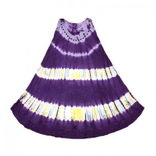 Плаття Літнє Karma Віскоза Вишивка Вільний розмір Фіолетовий (24384) в інтернет супермаркеті PbayMarket!