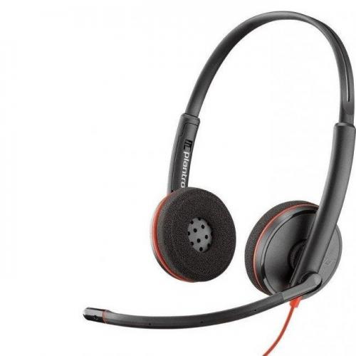 Гарнітура для кол центру навушники провідні Plantronics Blackwire C3220 USB-A (209745-201) N