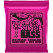 Струни для бас-гітари Ernie Ball 2834 Super Slinky Nickel Wound 4-String Bass 45/100