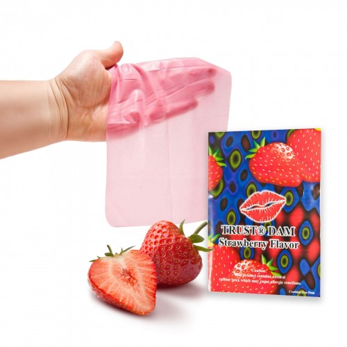 Латексна серветка Latex Dental Dams Strawberry 1 шт