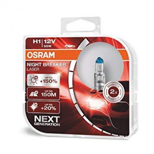 Автолампа OSRAM 64150NL H1 Night Breaker LASER NG +150% 55W 12V P14, 5s HardDuopet в інтернет супермаркеті PbayMarket!