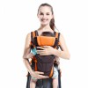 Сумка-кенгуру SUNROZ BP-14 Baby Carrier рюкзак для перенесення дитини Чорно-Помаранчевий (SUN0978)