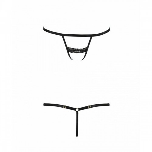 Трусики-стрепи SHELLY THONG black L/XL - Passion Exclusive в інтернет супермаркеті PbayMarket!