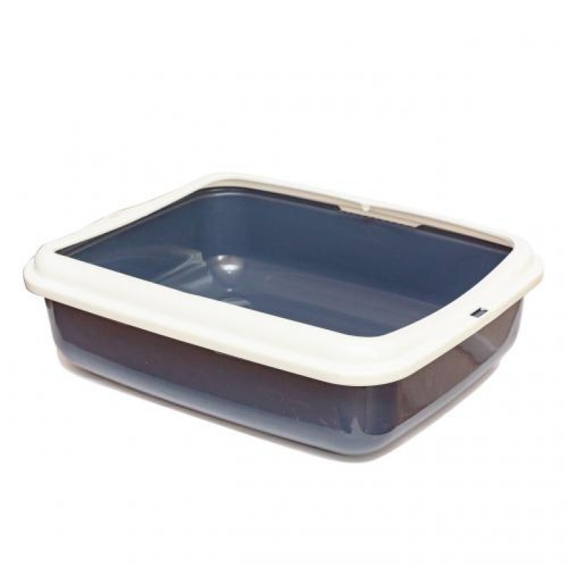 Лоток для домашніх тварин великий Georplast 50х40х14,5 см Рожевий 10546