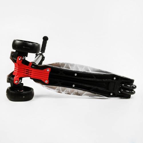 Самокат Best Scooter MAXI S 4 колеса PU СВІТЛО Skulls and flowers 60 кг Різнокольоровий (111817)