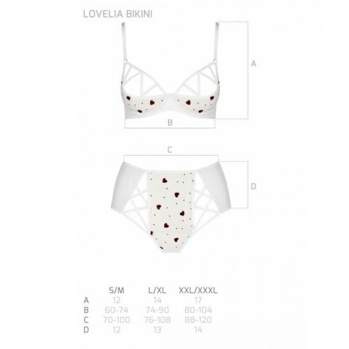 Еротичний комплект з малюнком LOVELIA BIKINI white S/M - Passion в інтернет супермаркеті PbayMarket!