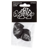 Медіатори Dunlop 482P1.0 Tortex Pitch Black Jazz III Player's Pack 1.0 mm (12 шт.) Медіатори Dunlop 482P1.0 Tortex Pitch Black Jazz III Player's Pack 1.0 mm (12 шт.)