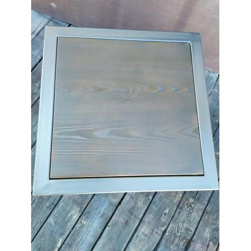 Столик журнальний, кавовий GoodsMetall з металу та дерева Лофт 