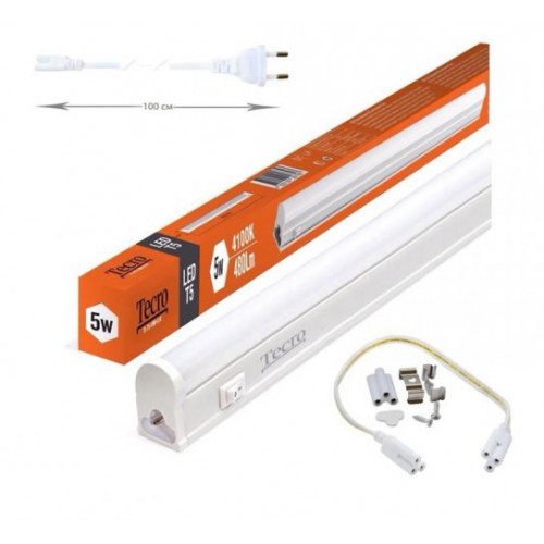 Світильник LED Tecro TL-T5-5W-4.1K 5W 4100K Світильник LED Tecro TL-T5-5W-4.1K 5W 4100K