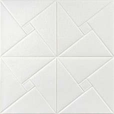 Самоклеюча декоративна стельова стінна 3D панель орігамі 700x700х5.5мм (173) Sticker Wall SW-00000182