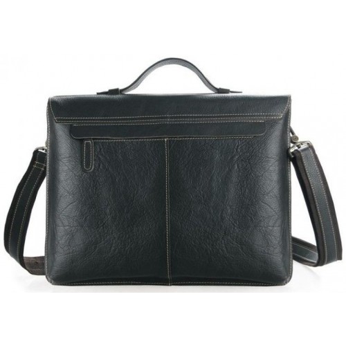 Портфель Vintage 14248 Чорний, Коричневий