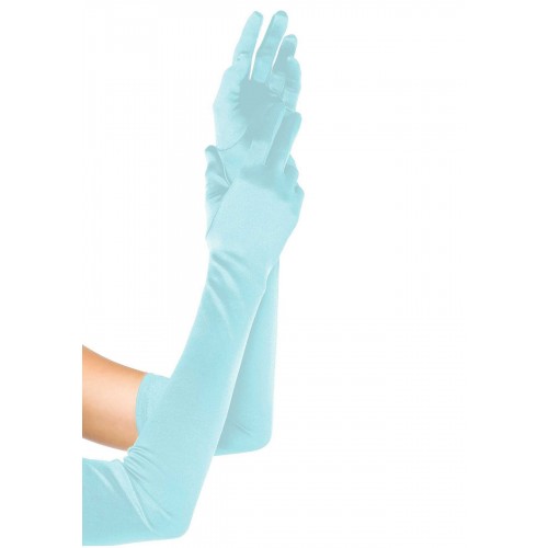 Довгі рукавички Leg Avenue Extra Long Satin Gloves light blue в інтернет супермаркеті PbayMarket!