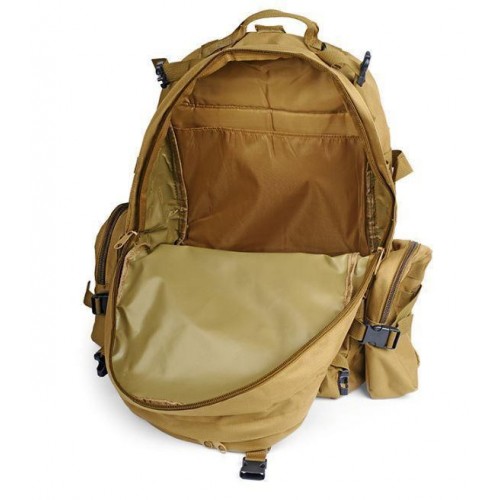 Рюкзак тактичний з подсумками MHZ B08 55 л койот
