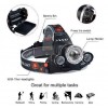 Ліхтарик налобний High Power HeadLamp 3xCree T6 з 3 діодами на акумуляторах + зарядка 12В на micro USB
