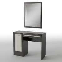 Туалетний столик Тиса Мебель БС-34 Венге Дуб молочний 75x40x100 см Туалетний столик Тиса Мебель БС-34 Венге Дуб молочний 75x40x100 см