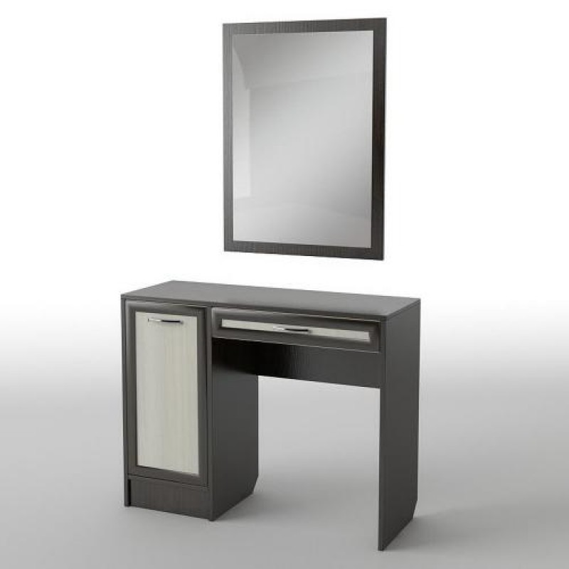 Туалетний столик Тиса Мебель БС-34 Венге Дуб молочний 75x40x100 см