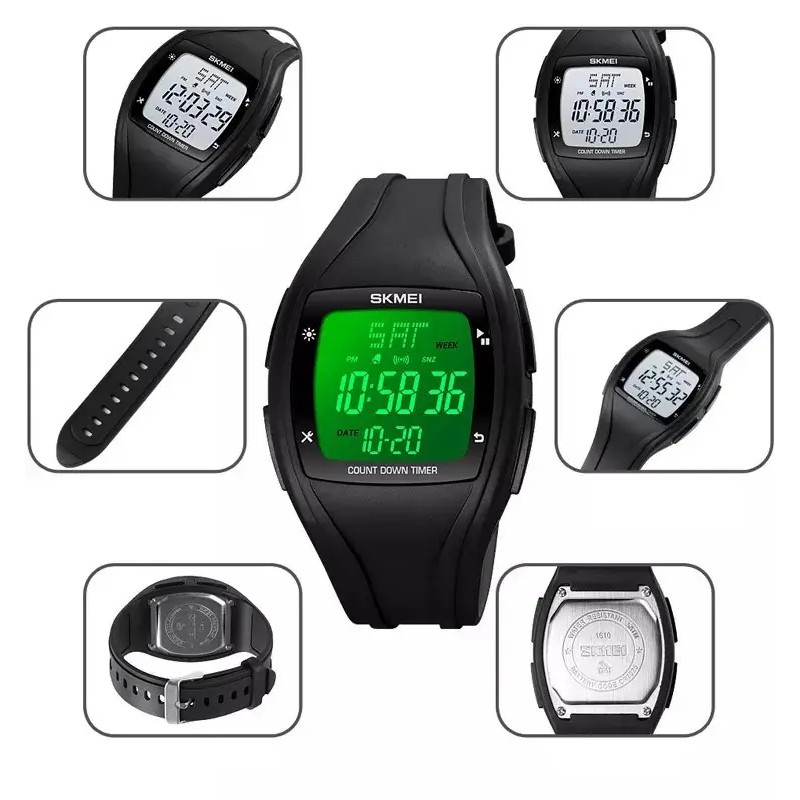 Спортивний наручний годинник Skmei 1610 Чорний