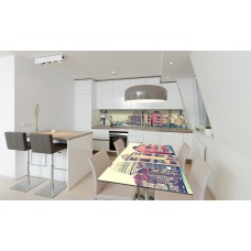 Наклейка вінілова на стіл Zatarga «Ранок у Венеції» 600х1200 мм Z180576st