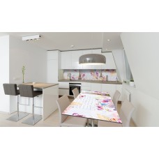 Наклейка вінілова на стіл Zatarga «Акварельний Париж під цеглу» 650х1200 мм Z180394/1st