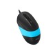 Миша A4Tech FM10 Black/Blue USB