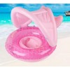 Надувний човен-круг Urbankit Русалка 73х64х38 см Рожевий (UD5164)