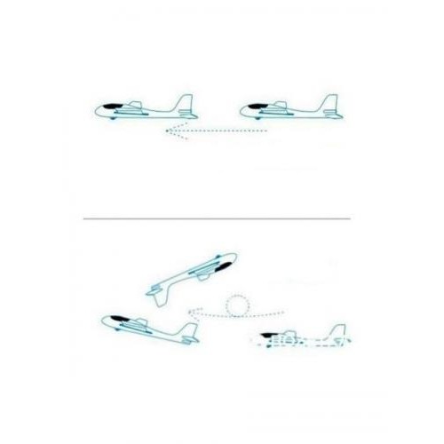 Літак планер метальний UTM Red 48 см з кабіною що світиться (45402R) Літак планер метальний UTM Red 48 см з кабіною що світиться (45402R)