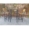 Комплект барний (стіл + стільці) GoodsMetall у стилі Лофт БК71