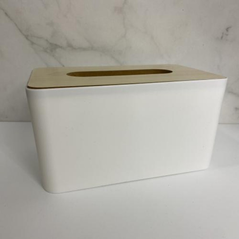 Серветниця пластикова 18,7*12,1*9,8 см A-Plus 0483 біла