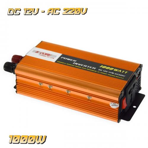 Перетворювач напруги 5 Core 12V-220V 1000W Інвертор автомобільний в інтернет супермаркеті PbayMarket!