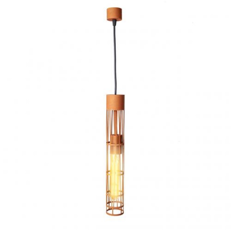 Світильник підвісний MSK Electric Flow у стилі лофт під лампу Е27 коричневий MR 6040 BR