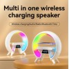 Настольна аккумуляторна смарт лампа із вбудованим аккумулятором UKC Smart RGB 15W Light Sound Machine Bluetooth Біла