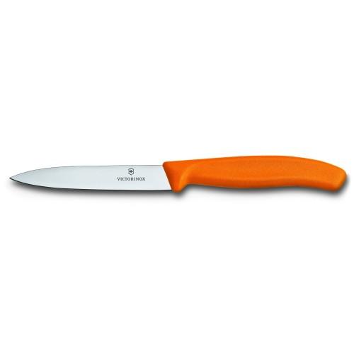 Кухонний ніж Victorinox SwissClassic для нарізки 100 мм Помаранчевий (6.7706.L119) Кухонний ніж Victorinox SwissClassic для нарізки 100 мм Помаранчевий (6.7706.L119)