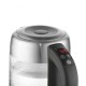 Електрочайник з терморегулятором скляний Adler AD 1247 1.7 л сріблястий