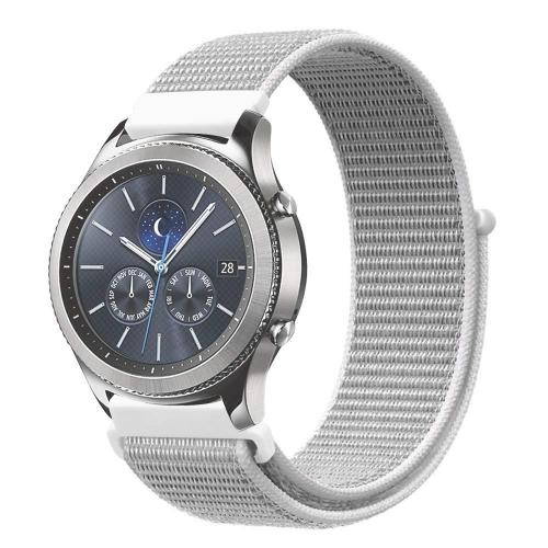 Ремінець BeWatch для Samsung Galaxy Watch 42 | Galaxy Watch 3 41| Active| Active2 нейлоновий 20мм липучка Білий Ремінець BeWatch для Samsung Galaxy Watch 42 | Galaxy Watch 3 41| Active| Active2 нейлоновий 20мм липучка Білий