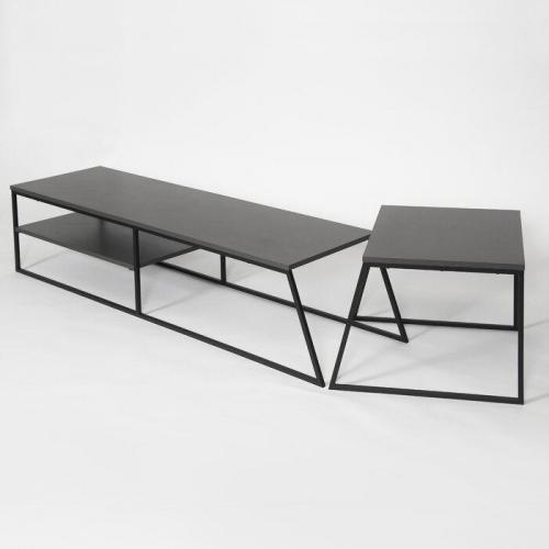 Тумба під телевізор + кавовий столик GoodsMetall у стилі Лофт 1500х380х450 Т124 Тумба під телевізор + кавовий столик GoodsMetall у стилі Лофт 1500х380х450 Т124